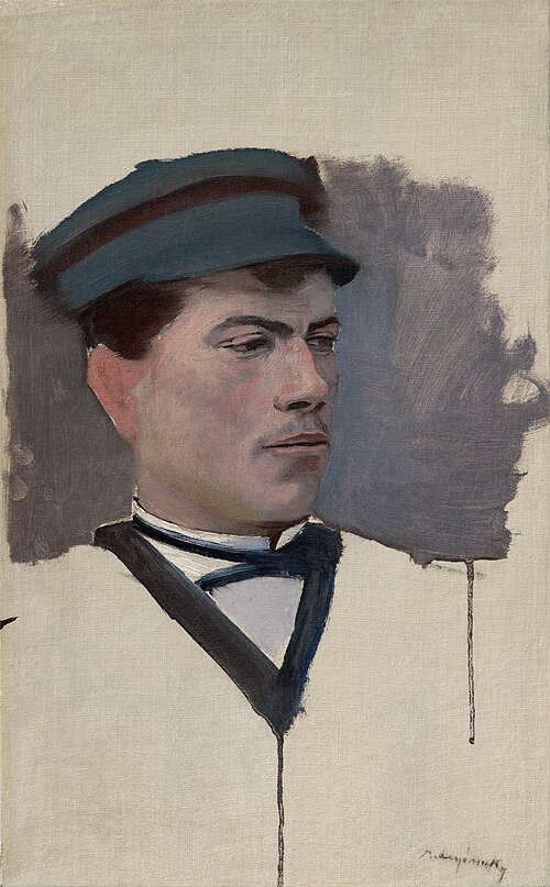 Portrét mladého muža, 1885, László Mednyánszky