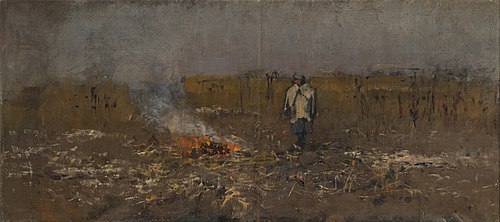Jesenný ohník, 1890, László Mednyánszky