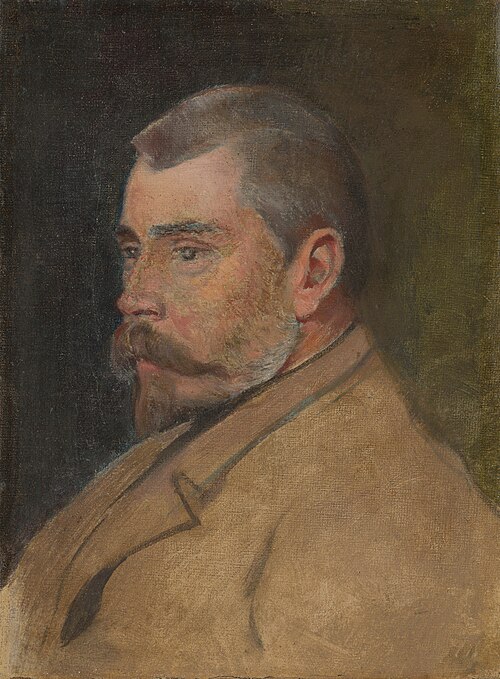 Štefan Czóbel, umelcov švagor, 1880, László Mednyánszky