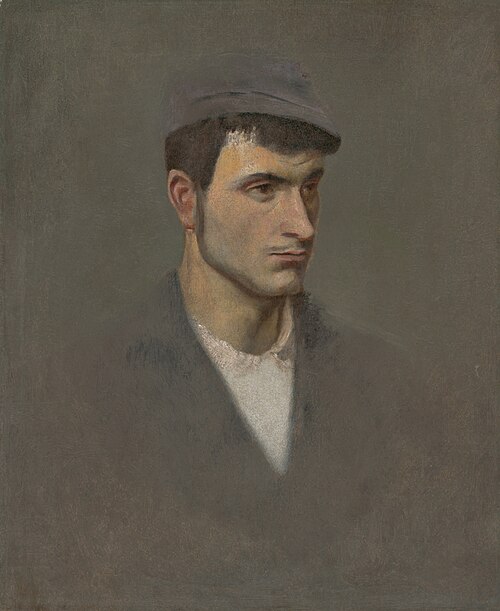 Muž z poloprofilu, 1880, László Mednyánszky