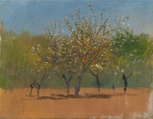 Rozkvitnuté stromy, 1880, László Mednyánszky