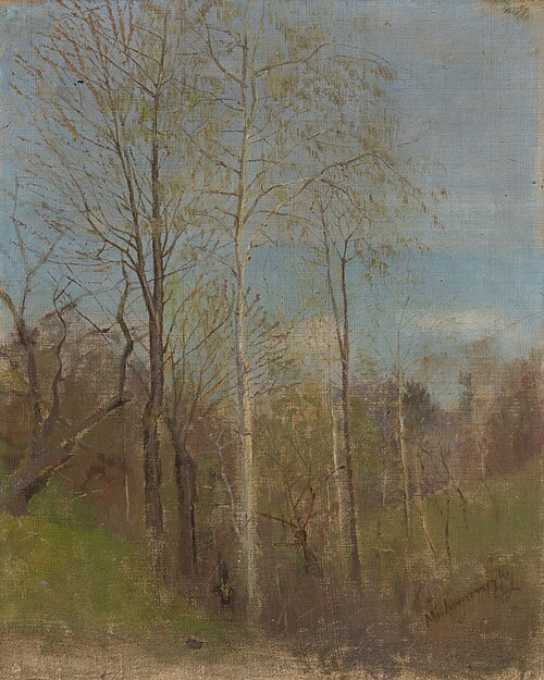 Jarný motív, 1875, László Mednyánszky