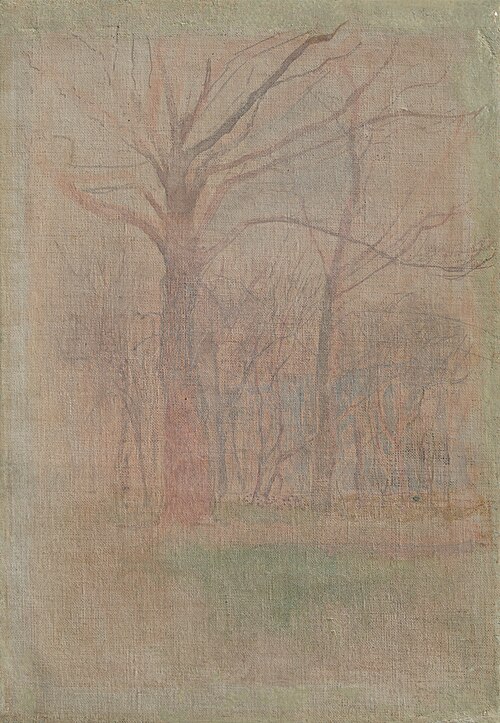 Vnútro lesa, 1890, László Mednyánszky