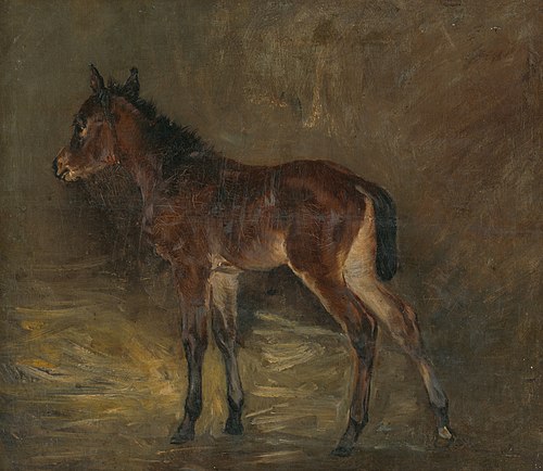Žriebätko, 1890, László Mednyánszky