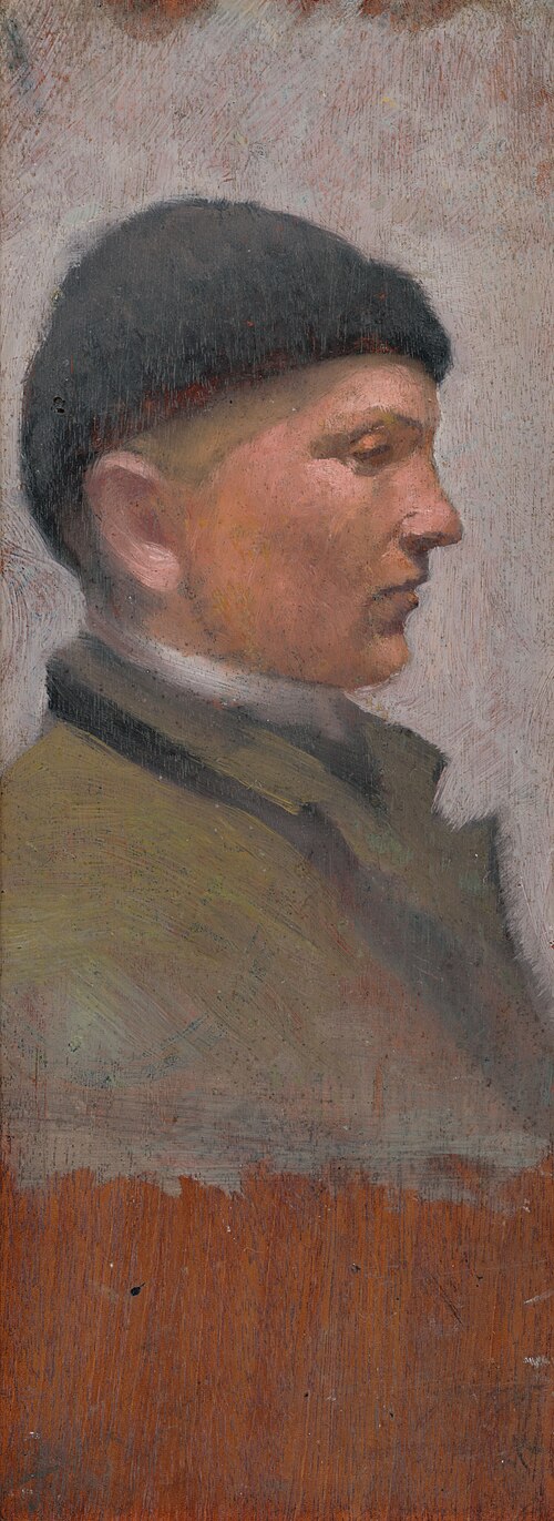 Muž z profilu, 1875, László Mednyánszky