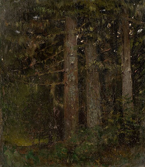 Vnútro lesa II., 1880, László Mednyánszky