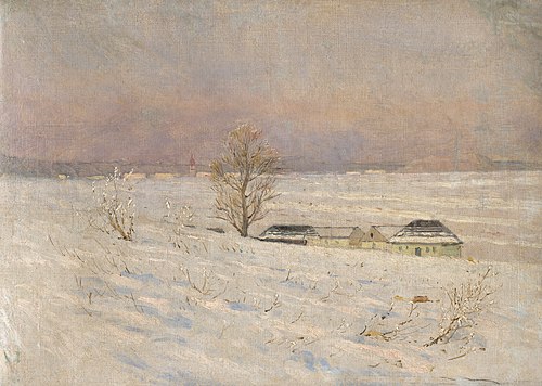 Krajina v zime, 1890, László Mednyánszky