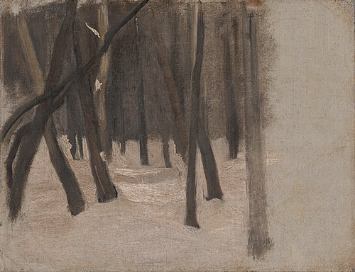 Na okraji lesa, 1885, László Mednyánszky
