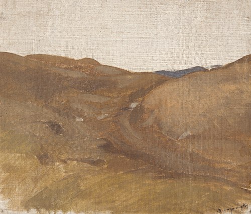 Krajina s bielou oblohou, 1890, László Mednyánszky