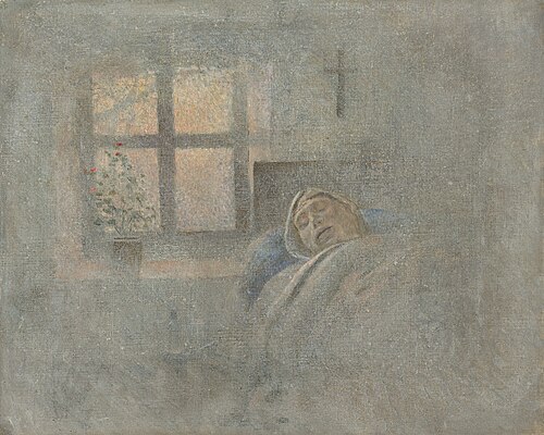 Umierajúci, 1895, László Mednyánszky