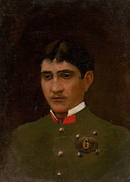 Portrét mladého dôstojníka, 1904, László Mednyánszky