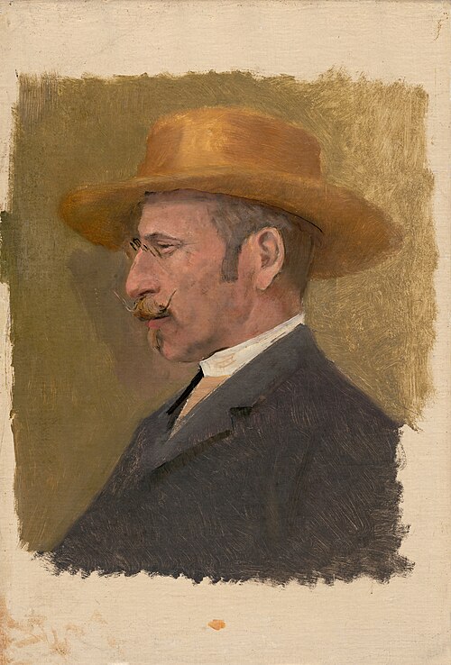 Švihák v žltom klobúku, 1880, László Mednyánszky