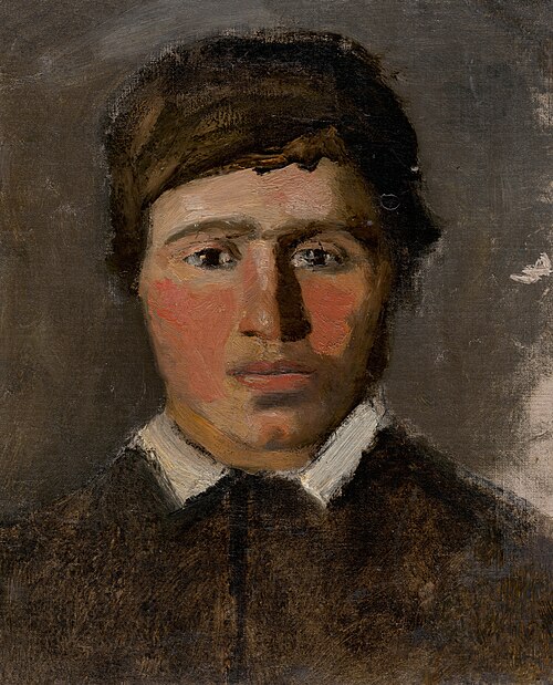 Červenolící chlapec, 1890, László Mednyánszky