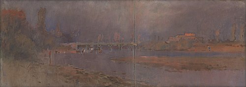 Pri rieke, 1890, László Mednyánszky