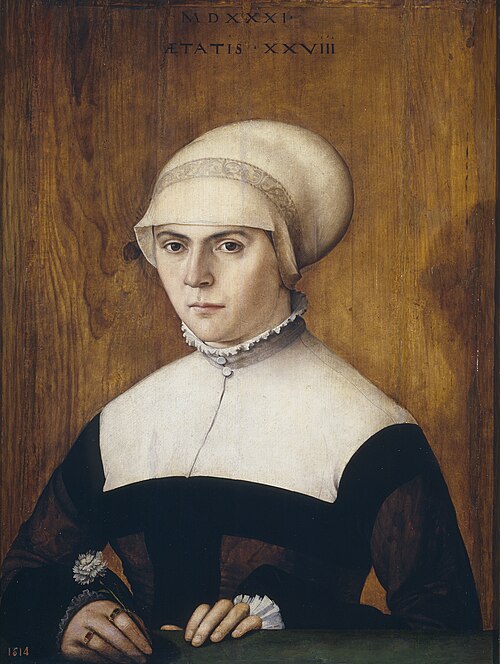 Portrait de femme (épouse de Jorg Zörer(?)), 1531, Christoph Amberger