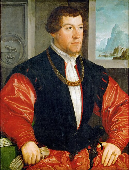 Portrait Christoph Baumgartner (1514-1586), 1543, Christoph Amberger