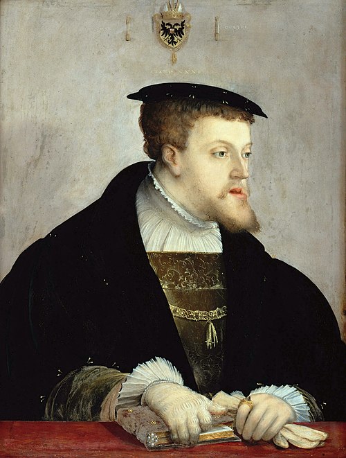Portrait of Charles V (1500-1558), 1532, Christoph Amberger