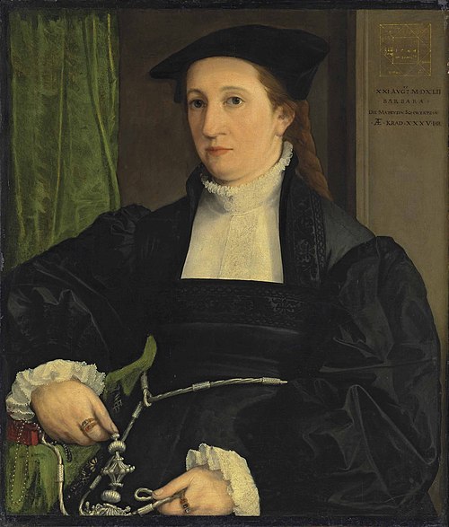 Portrait of Barbara Schwarz, 1542, Christoph Amberger