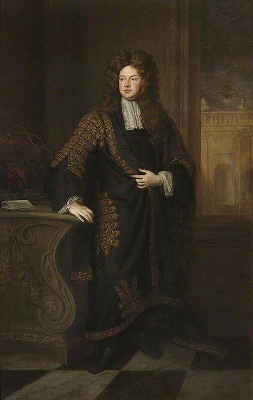 Charles Montagu (1661–1715), 1st Earl of Halifax, Founder of the Bank of England (1694), Chancellor , 1699, Godfrey Kneller