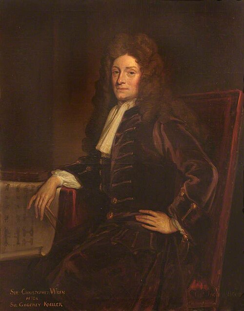 Sir Christopher Wren (1632–1723), , Godfrey Kneller