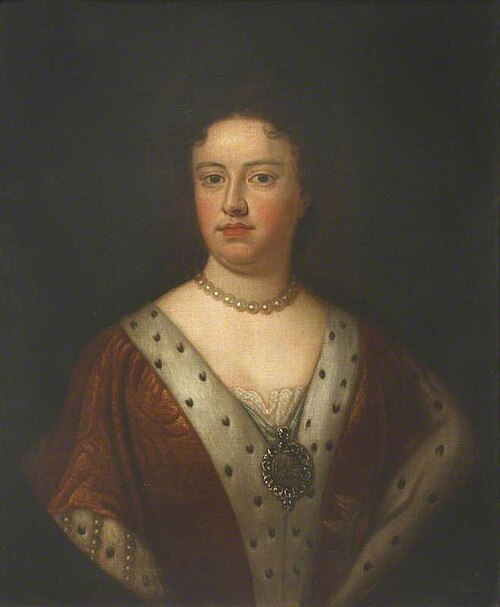 Queen Anne (1665–1714) (copy after an earlier painting of 1705), , Godfrey Kneller
