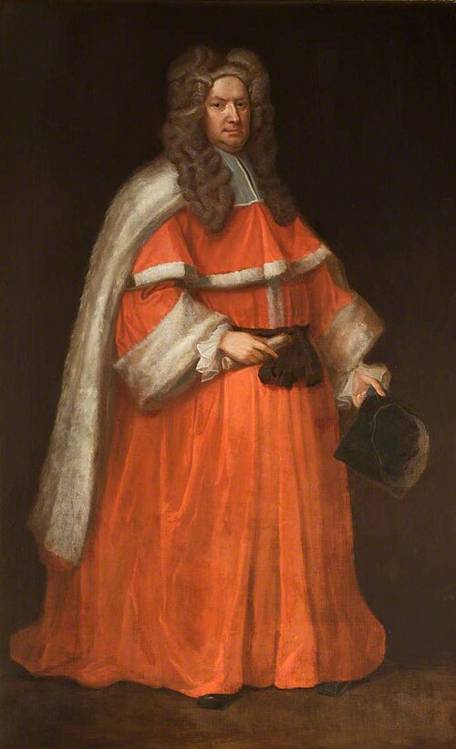 Sir Richard Levinge (1656–1724), 1st Bt, Recorder of Chester (1685–1686), MP (1690–1695), , Godfrey Kneller