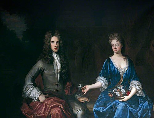 Charles Eversfield and His Wife, , Godfrey Kneller