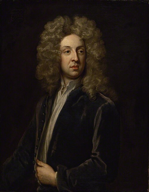 Portrait of Arthur Maynwaring (1668–1712), English politician., 1710, Godfrey Kneller
