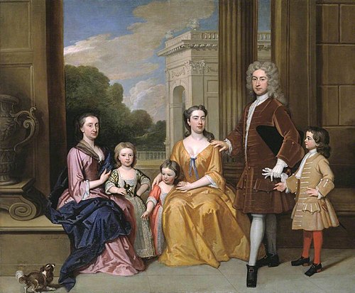 The Harvey Family, 1721, Godfrey Kneller