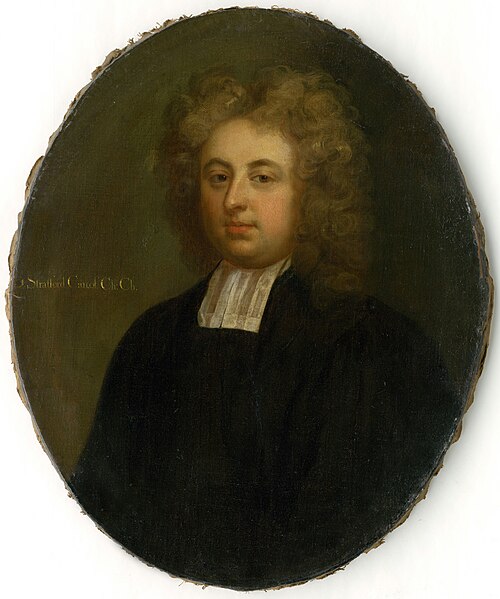 Portrait of Canon Stratford, 1710, Godfrey Kneller