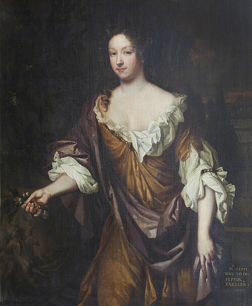 Elinor Drewe, Mrs Robert Pepper, 1680, Godfrey Kneller