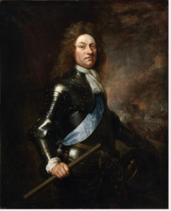 Portrait of Godert de Ginkel (1630-1703), 1st Earl of Athlone (1630-1703), with the Taking of Athlon, , Godfrey Kneller