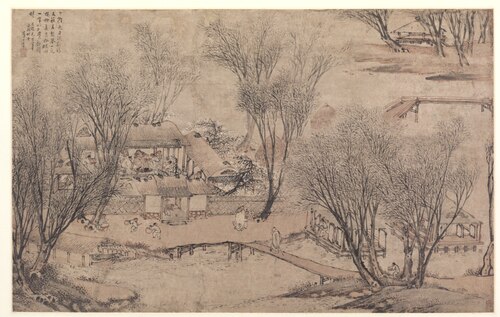 New Year's Day in a Village at Stone Lake, 1609, Li Shida
