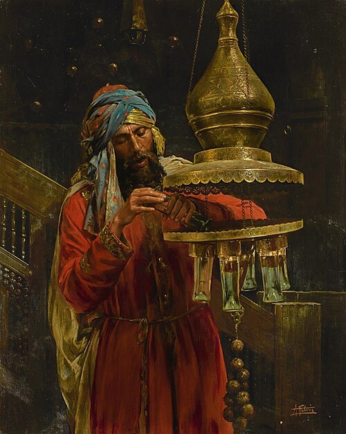 Lighting the Lamp, , Antonio Fabrés