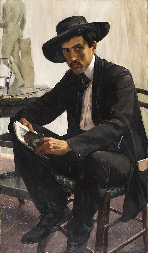 The student. Portrait of painter Saturnino Herrán, 1908, Antonio Fabrés