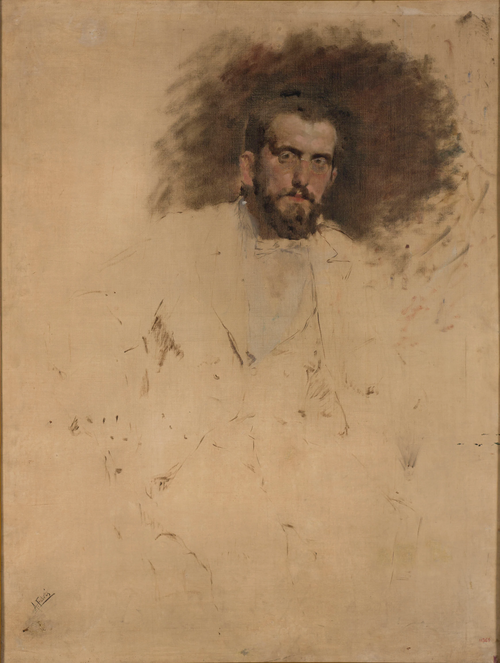 Esbós del retrat del pintor Casanova i Estorach, 1893, Antonio Fabrés