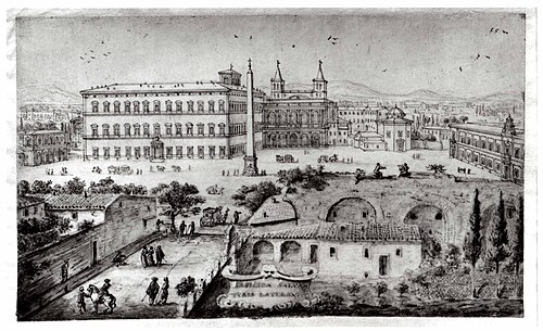 View of Lateran, Rome, 1672, Lievin Cruyl