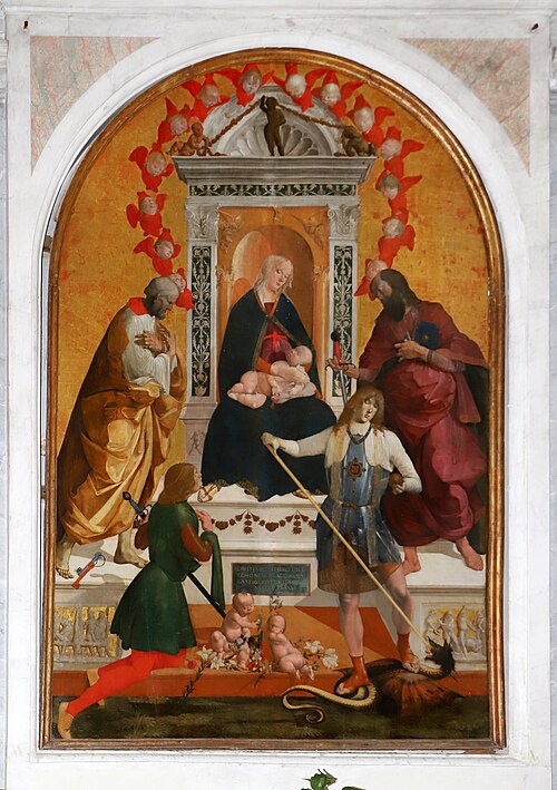 Madonna and Child with four Saints, 1486, Bartolomeo della Gatta
