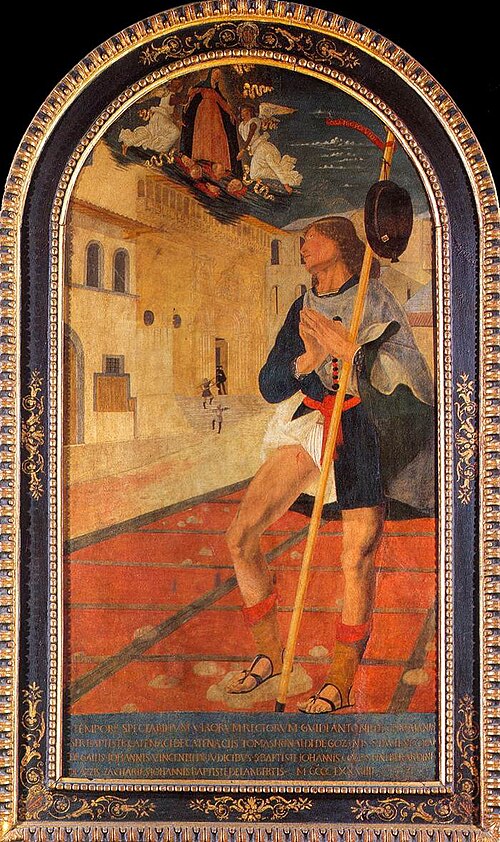 St Roch in front of the Fraternita dei Laici in Arezzo, 1479, Bartolomeo della Gatta