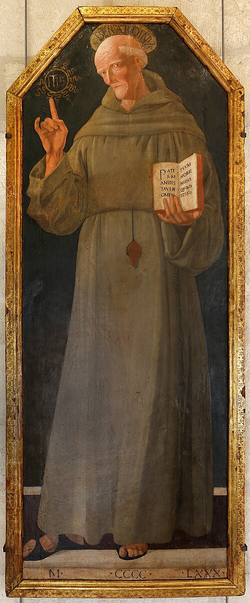 Saint Bernardin de Sienne, 1480, Bartolomeo della Gatta