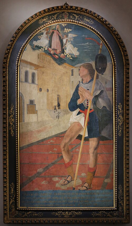 san rocco davanti al palazzo della fraternita dei laici, 1479, Bartolomeo della Gatta