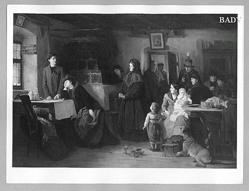 Die ereilten Flüchtlinge, 1865, Eduard Kurzbauer