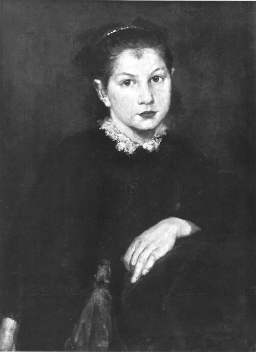 Studie zum Bildnis eines jungen Mädchens, , Eduard Kurzbauer