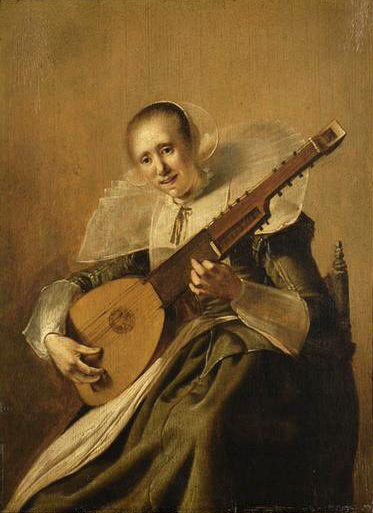 Theorbo Player, 1630, Pieter Codde