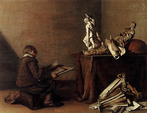 Le jeune dessinateur, 1630, Pieter Codde
