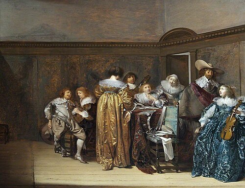 Dutch Cavaliers and Their Ladies Making Music, 1631, Pieter Codde