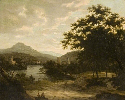 Landscape with a Lake and Castle, 1666, Pieter Codde