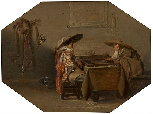 Joueurs de trictrac, 1628, Pieter Codde