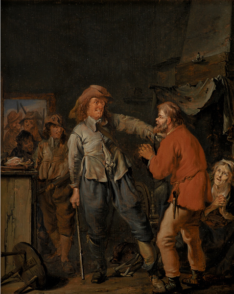 Soldiers Breaking into a Peasant's Cottage, 1645, Pieter Codde