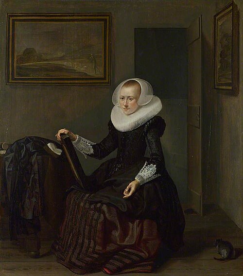 A Woman holding a Mirror, 1625, Pieter Codde